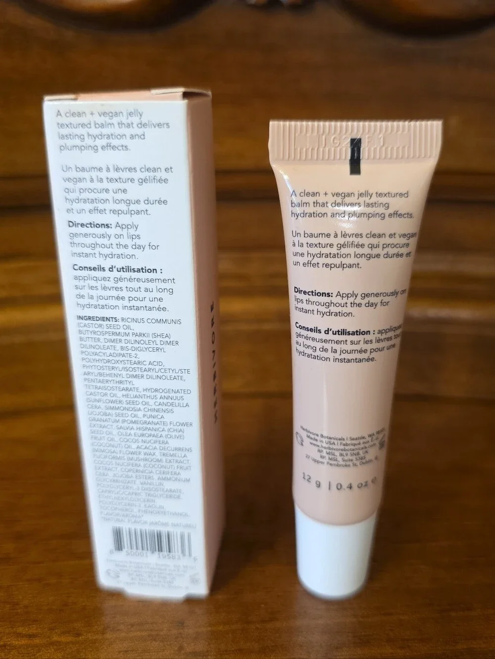 HERBIVORE BOTANICALS Dream Jelly Coconut Lip Balm, ,4oz--NIB